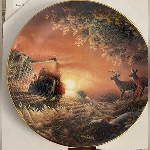 Terry Redlin Decorative Plate - “Sunset Harvest”